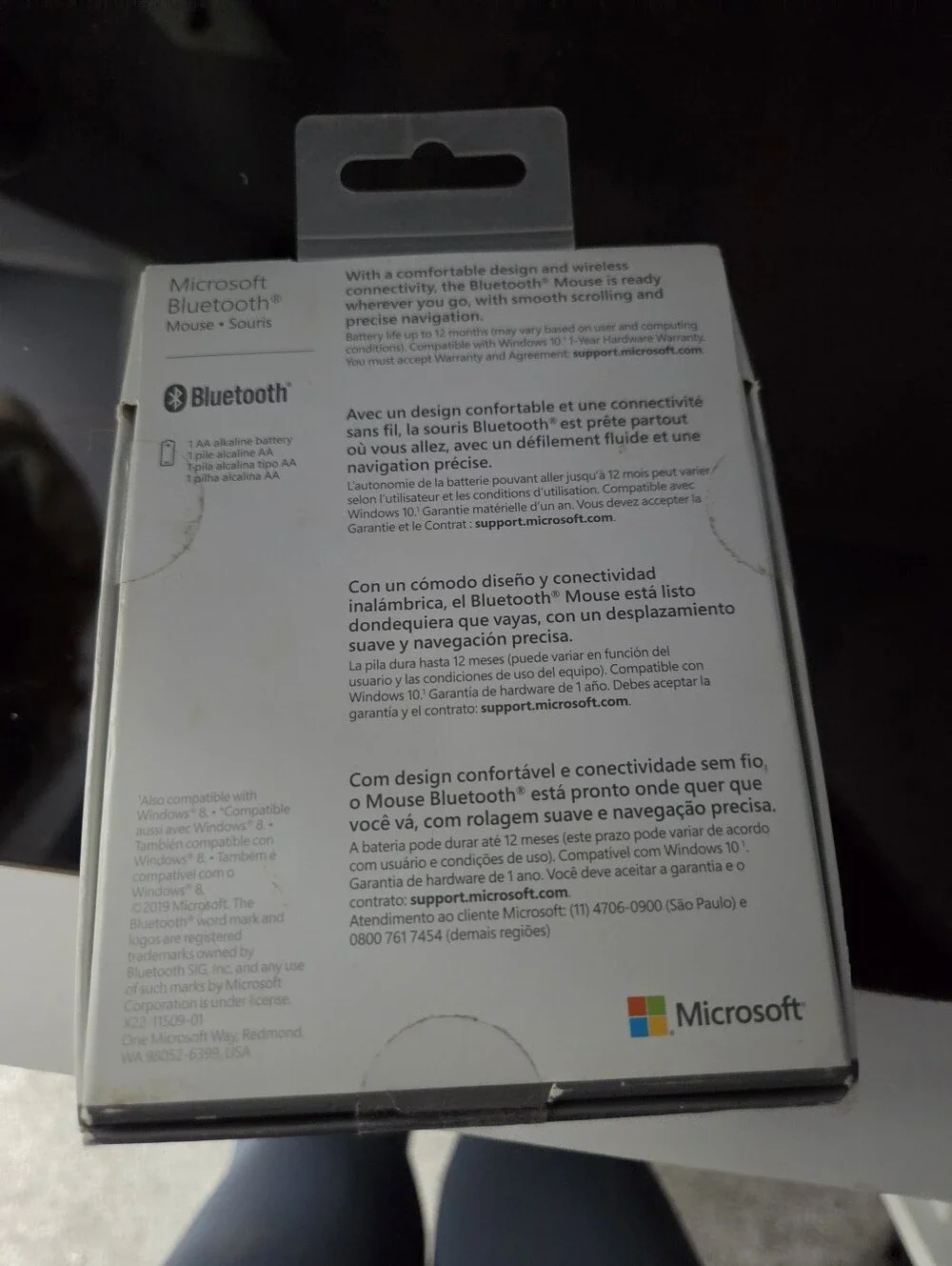Microsoft Bluetooth Mouse Black Souris